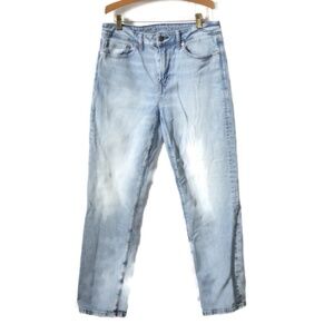 American Eagle Athletic Straight Leg Jeans Size 28x30 Vintage Light Wash Stretch